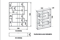 Caulside Bokhylla 120 cm
