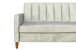 Celine 3-sits Divanbäddsoffa Sammet/Ljusgrå