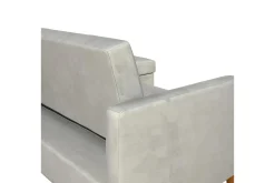 Celine 3-sits Divanbäddsoffa Sammet/Ljusgrå