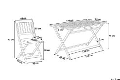 Cento Trädgårdsmöbelset Med Utebord+6 Utestolar