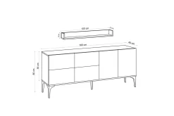 Cerreta Konsollbord 180 cm