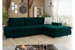 Cerys 3-sits Hörnbäddsoffa Green
