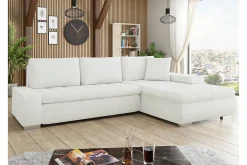 Cerys 3-sits Hörnbäddsoffa White