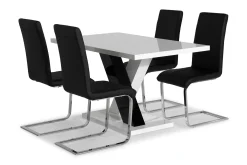 Cesi Matgrupp 140 cm med 4 Cibus Stol