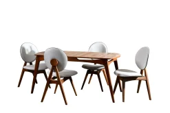 Charbel Matgrupp 160 cm med 4 matstolar