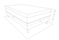 Charleston Komplett Sängpaket120x200 cm