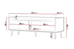 Chiku Tv-bänk 121 cm
