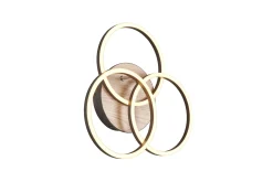 Circle LED Taklampa mattsvart/ trä