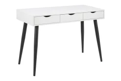 Citysea Skrivbord 110 cm med Förvaring 3 Lådor