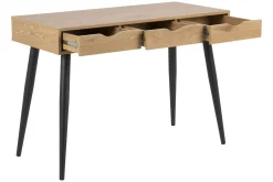 Citysea Skrivbord 110 cm med Förvaring 3 Lådor