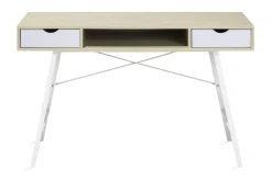 Clarita Skrivbord 120 cm med Förvaring Hylla + 2 Lådor