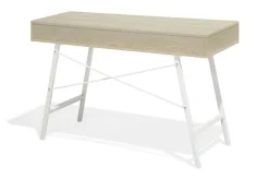 Clarita Skrivbord 120 cm med Förvaring Hylla + 2 Lådor