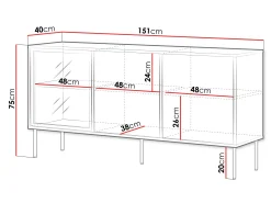Claven Skänk 151 cm