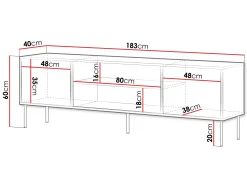 Claven Tv-bänk 183 cm