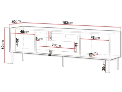Claven Tv-bänk 183 cm
