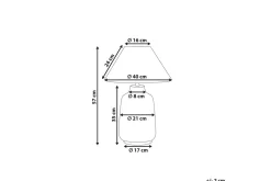Columbrete Bordslampa 57 cm E27