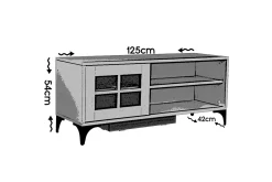 Comfortale Tv-bänk 125 cm