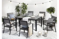 Como Trädgårdsmöbelset Med Utebord+6 Utestolar