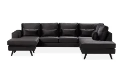 Copenhagen Compact 4-sits Högervänd U-formad Large Soffa med Divan och Schäslong i Sammet