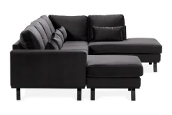 Copenhagen Compact 4-sits Högervänd U-formad Large Soffa med Divan och Schäslong i Sammet
