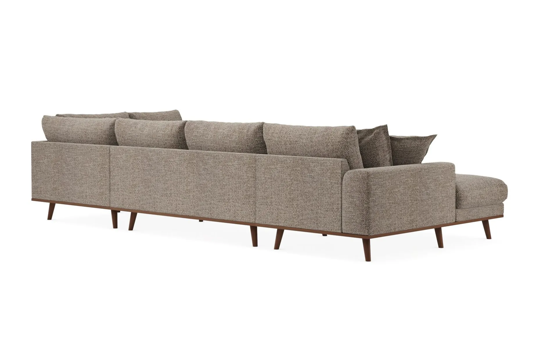 Copenhagen Premium 5-sits Högervänd U-formad Djup Soffa med Divan och Schäslong i Chenille
