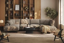 Copenhagen Premium 5-sits Högervänd U-formad Djup Soffa med Divan och Schäslong i Chenille