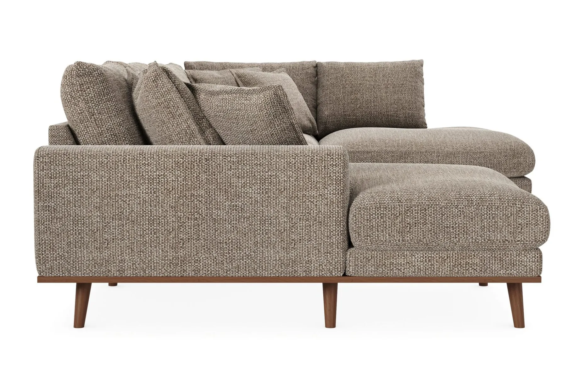 Copenhagen Premium 5-sits Högervänd U-formad Djup Soffa med Divan och Schäslong i Chenille