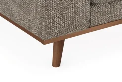 Copenhagen Premium 4-sits Högervänd L-formad Djup Divansoffa i Chenille