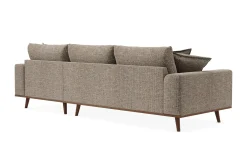Copenhagen Premium 4-sits Högervänd L-formad Djup Divansoffa i Chenille