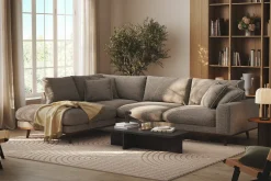 Copenhagen Premium 4-sits Vänstervänd L-formad Djup Schäslongsoffa i Chenille