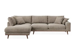 Copenhagen Premium 4-sits Vänstervänd L-formad Djup Schäslongsoffa i Chenille