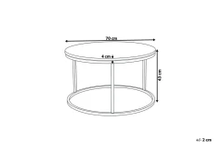 Coralla Soffbord 70 cm Runt Marmormönster