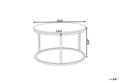 Coralla Soffbord 70 cm Runt Marmormönster