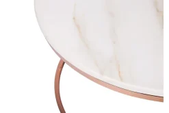 Coralla Soffbord 70 cm Runt Marmormönster