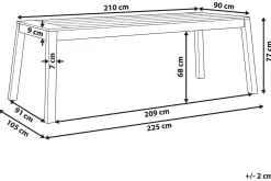 Coteto Matbord Utomhus 210 cm