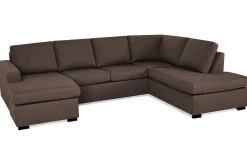 Crazy 4-sits Högervänd U-formad Large Soffa med Divan och Schäslong i Tyg