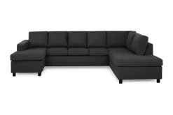 Crazy 5-sits Högervänd U-formad X-Large Soffa med Divan och Schäslong i Tyg