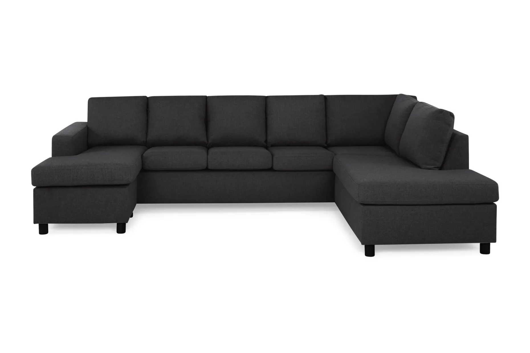 Crazy 5-sits Högervänd U-formad X-Large Soffa med Divan och Schäslong i Tyg