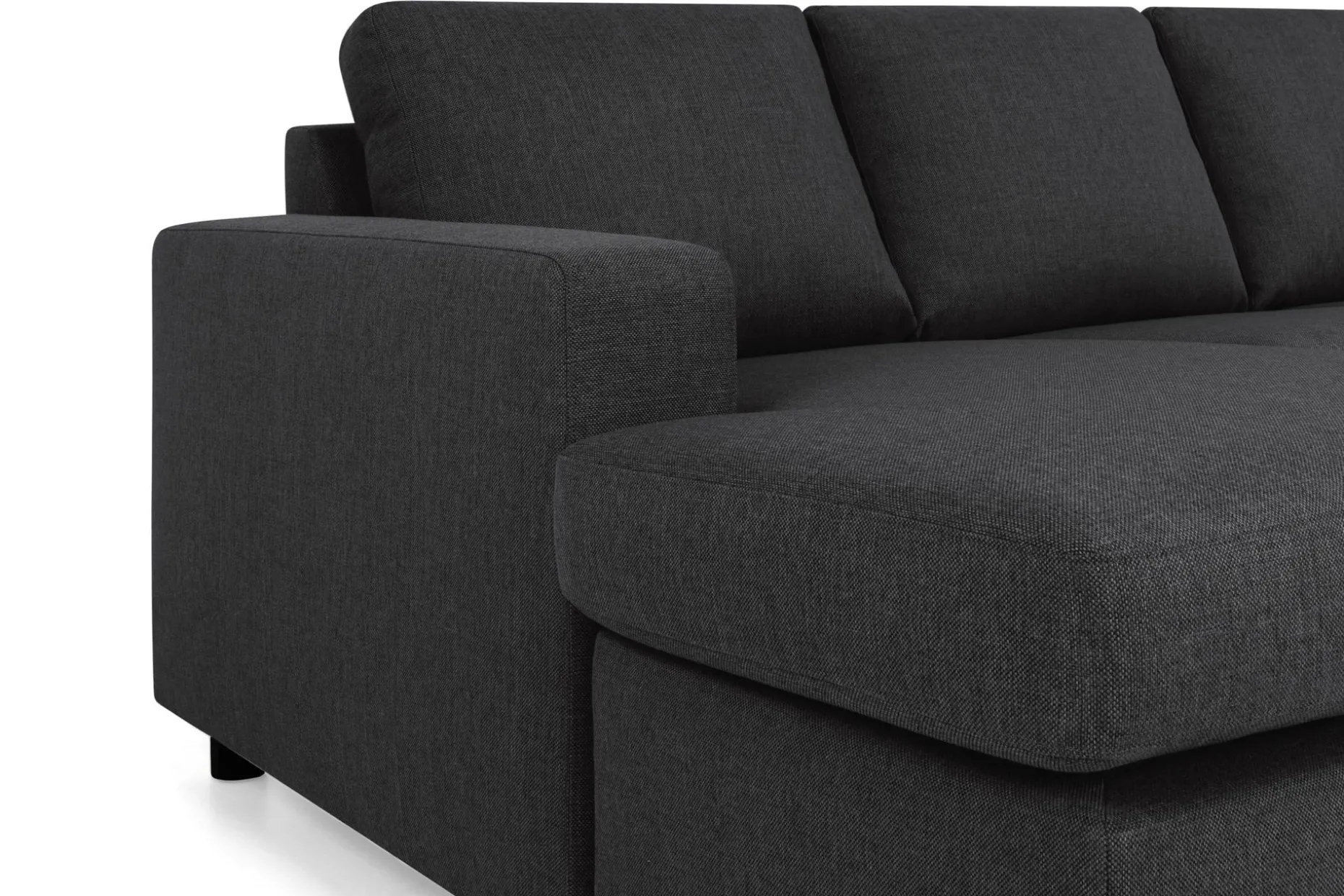 Crazy 5-sits Högervänd U-formad X-Large Soffa med Divan och Schäslong i Tyg