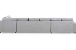 Crazy 6-sits Högervänd U-formad XX-Large Soffa med Divan och Schäslong i Tyg