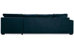 Crazy 4-sits Högervänd U-formad Large Soffa med Divan och Schäslong i Sammet