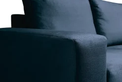 Crazy 4-sits Högervänd U-formad Large Soffa med Divan och Schäslong i Sammet