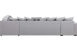 Crazy 5-sits Högervänd U-formad X-Large Soffa med Divan och Schäslong i Tyg inkl Kuvertkuddar