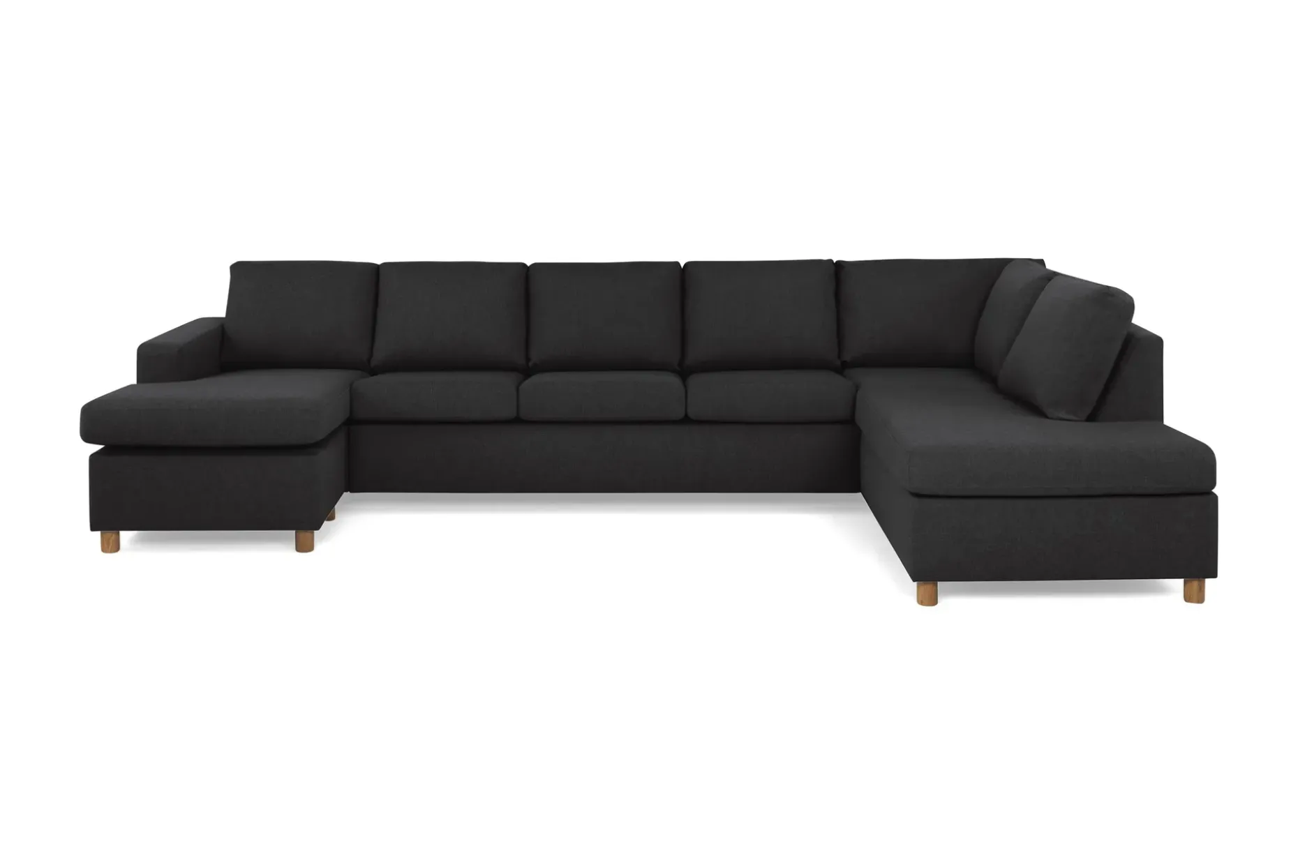 Crazy 5-sits Högervänd U-formad X-Large Soffa med Divan och Schäslong i Tyg