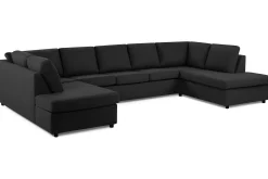 Crazy 5-sits U-formad Soffa med dubbelschäslong i Tyg