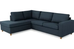 Crazy 3-sits Vänstervänd L-formad Schäslongsoffa i Tyg