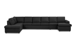 Crazy 6-sits Vänstervänd U-formad XX-Large Soffa med Divan och Schäslong i Tyg