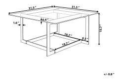 Crystal Soffbord 80 cm