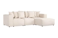 Cubo 4-sits Djup Modulsoffa med Divan i Tyg