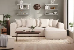 Cubo 4-sits Djup Modulsoffa med Divan i Tyg
